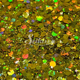 Starlight Galaxy Holographic Chunky Glitter - Gold Glitter